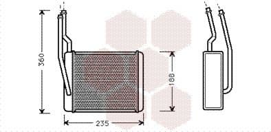 Heat Exchanger, interior heating 18006272