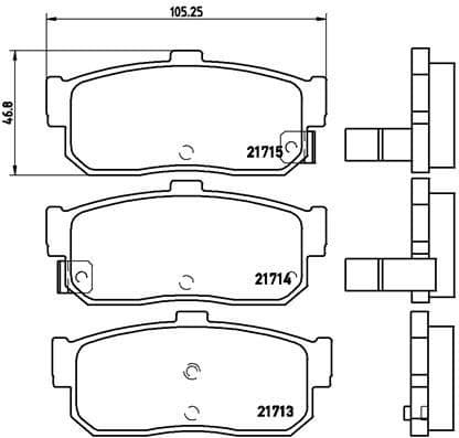 Brake Pad Set, disc brake PRIME LINE P56029