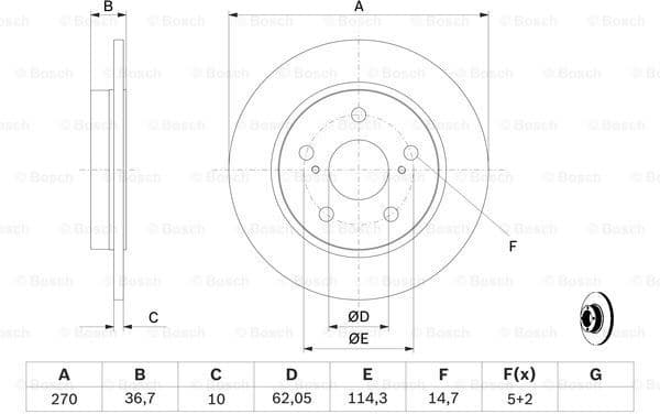 Brake Disc 0986479519 - image 5