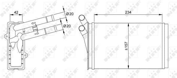 Heat Exchanger, interior heating 50524