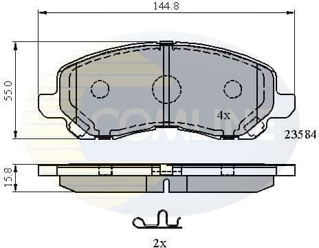 Brake pads front CBP31256