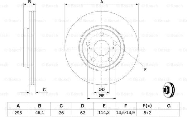 Brake Disc 0986479560 - image 5