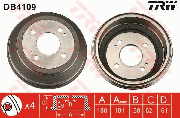 Brake Drum DB4109