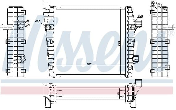 Low Temperature Cooler, charge air cooler 65320