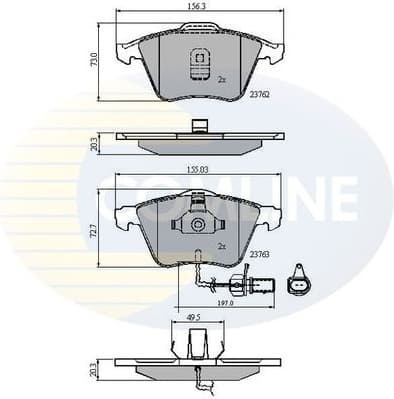 Brake pads front CBP11200