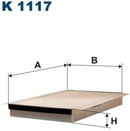 Filter, cabin air K1117