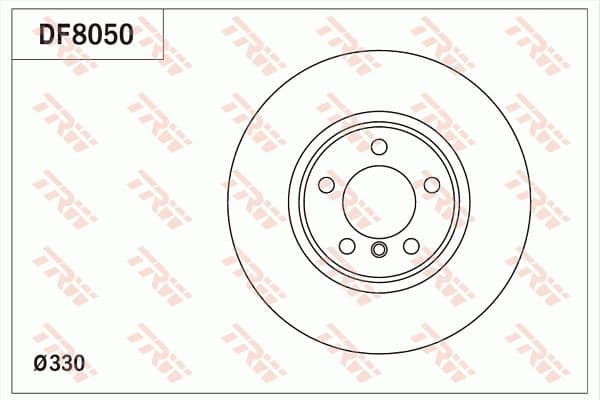 Brake discs kit front (2pcs), Top Quality DF8050