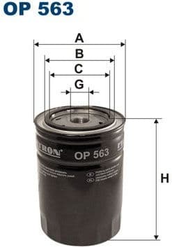 Filter, operating hydraulics OP563