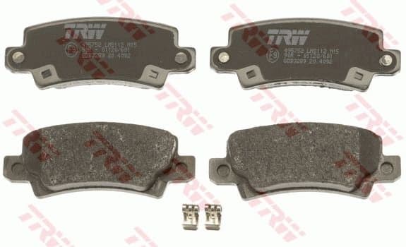 Brake pads rear, Top Quality GDB3289 - image 2