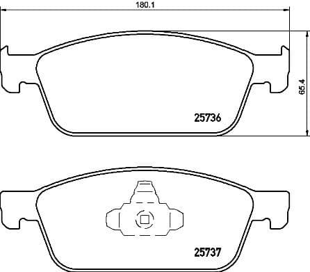 Brake Pad Set, disc brake PRIME LINE P24157