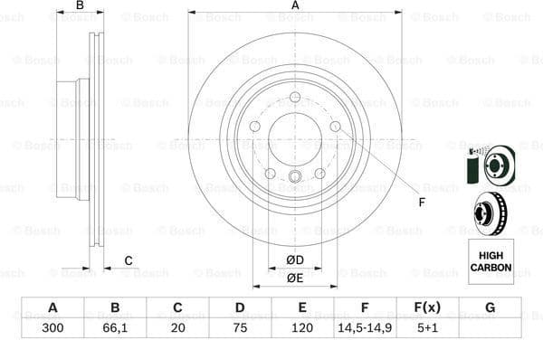 Brake Disc 0986479218 - image 5