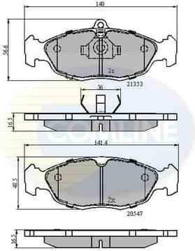 Brake pads front CBP0134