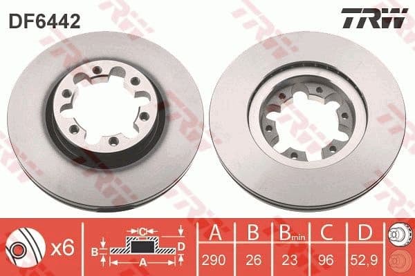 Brake Disc DF6442