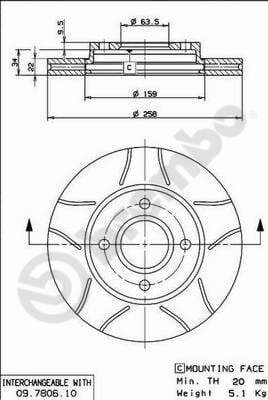 Brake Disc XTRA LINE - Max 09.7806.75