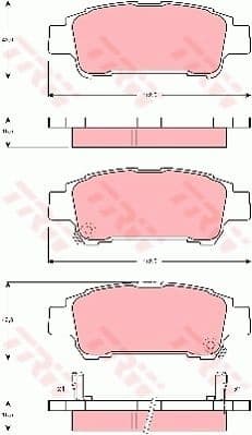 Brake Pad Set, disc brake COTEC GDB3249