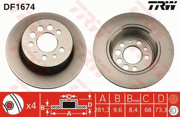 Brake Disc DF1674