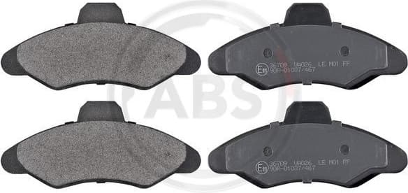 Brake Pad Set, disc brake 36709
