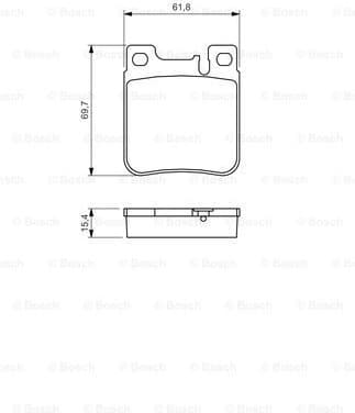 Brake Pad Set, disc brake 0986460965 - image 7