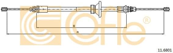 Cable Pull, parking brake 11.6801 - image 2