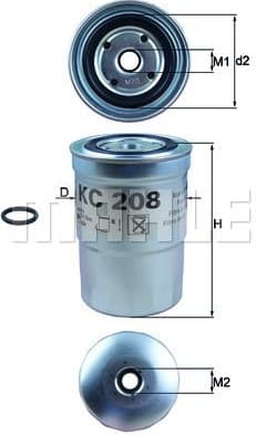 Filter diesel fuel KC208 - image 2