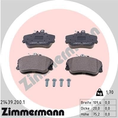 Brake Pad Set, disc brake 21439.200.1