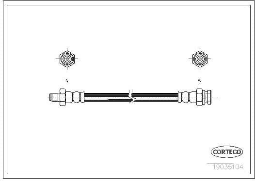 Brake Hose 19035104