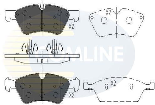 Brake pads front CBP06060