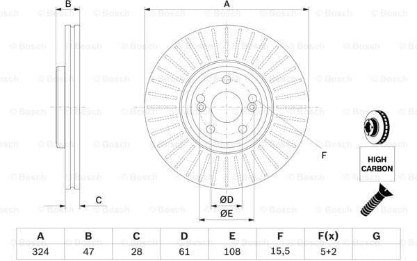 Brake Disc 0986479565 - image 5
