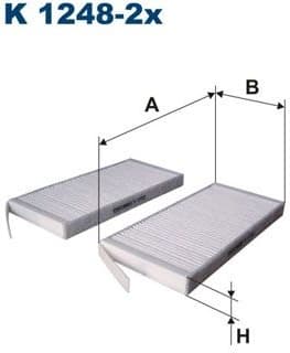 Filter, cabin air K1248-2X