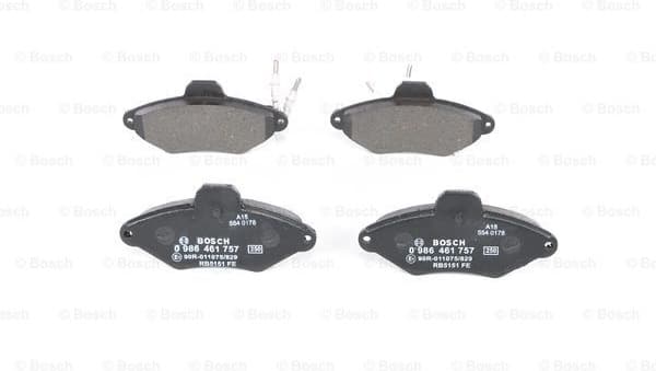 Brake Pad Set, disc brake 0986461757 - image 3