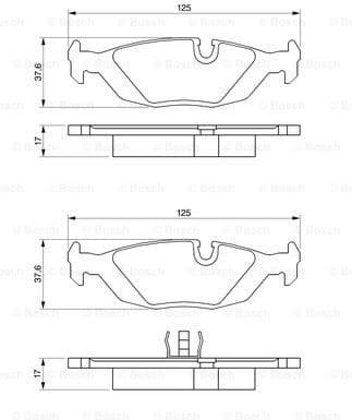 Brake Pad Set, disc brake 0986466751 - image 2