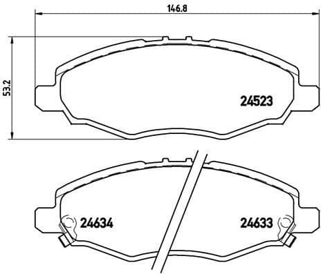 Brake Pad Set, disc brake PRIME LINE P83094