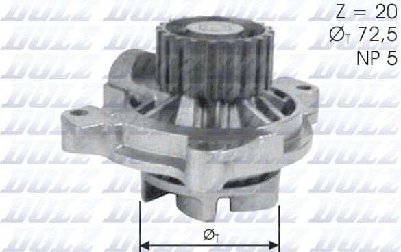 Water Pump, engine cooling A180