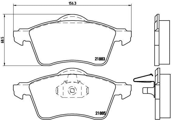 Brake Pad Set, disc brake PRIME LINE P85047