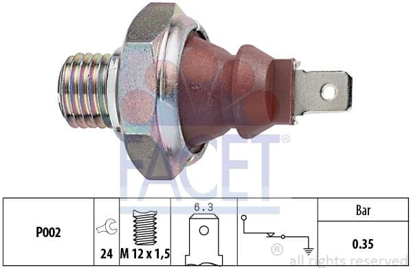 Sensor oil pressure light 7.0026 - image 2