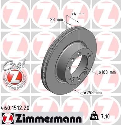 Brake Disc COAT Z 460.1512.20