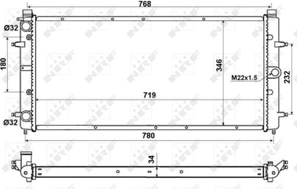 Radiator, engine cooling EASY FIT 509514