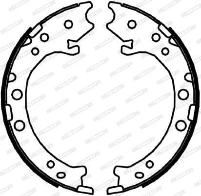Brake shoes handbrake, Top Quality FSB4044 - image 3