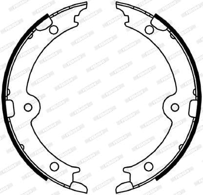 Brake shoes handbrake, Top Quality FSB4066 - image 3