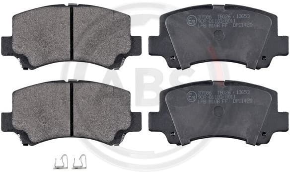 Brake Pad Set, disc brake 37086