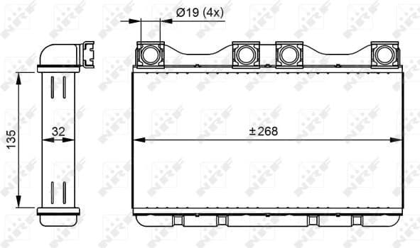 Heat Exchanger, interior heating 54283