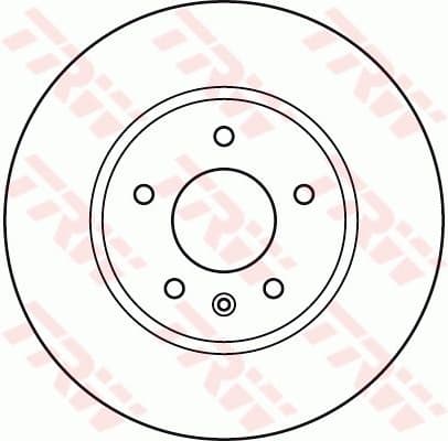 Brake Disc TRW SINGLE DF4928S - image 2
