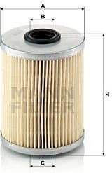 Filter diesel fuel P718X