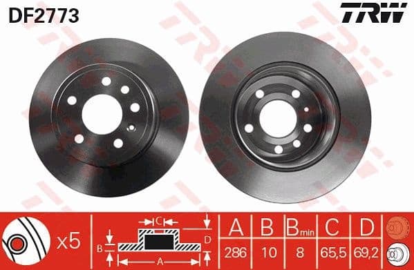 Brake Disc DF2773