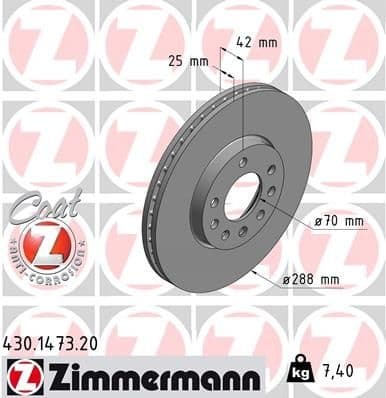 Brake Disc COAT Z 430.1473.20