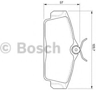 Brake Pad Set, disc brake 0986424781