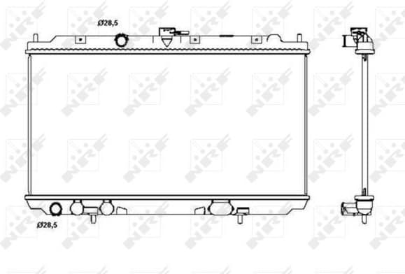 Radiator, engine cooling 53387