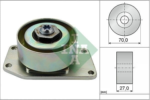 Tensioner Pulley, V-ribbed belt 531030610