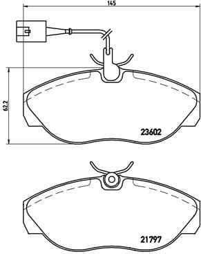Brake Pad Set, disc brake PRIME LINE P23083