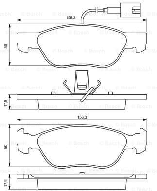 Brake Pad Set, disc brake 0986424593 - image 7